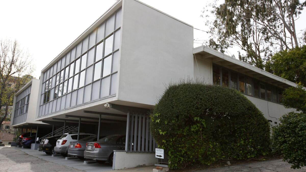 Suite 8 is located in this midcentury building in Silver Lake.