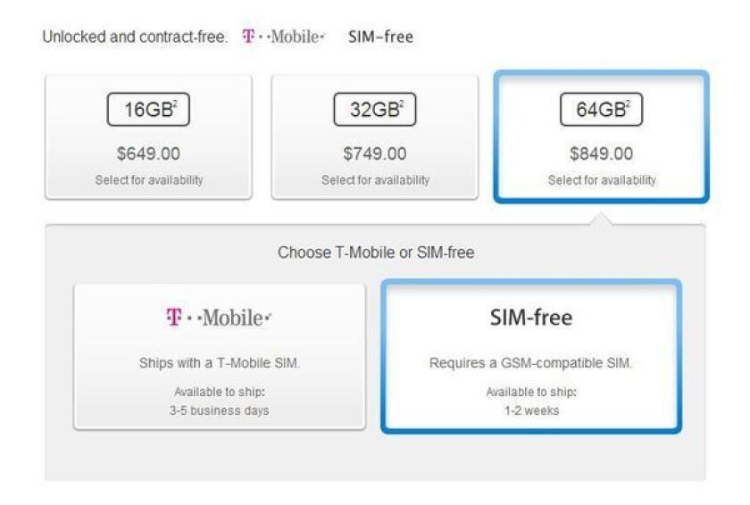 Apple Selling Unlocked Iphone 5s Smartphones Without A Sim Card