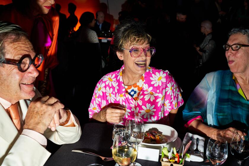 Los Angeles, CA - June 4, 2022 - David C. Martin with Pipilotti Rist. the Museum of Contemporary Art's annual gala, MOCA Gala, took place Saturday night for the first time since 2019 after a three year pandemic hiatus. (Credit: Michelle Groskopf / For The Times)