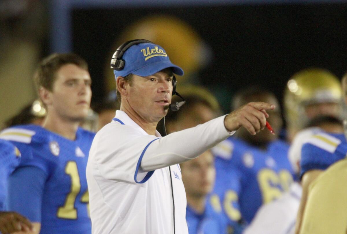 It's been an emotional week for the Bruins and UCLA coach Jim Mora.