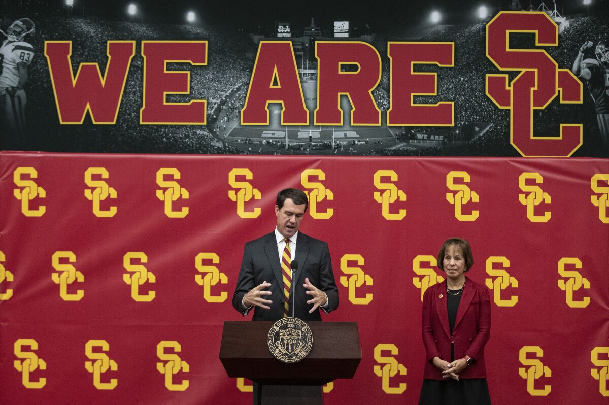 USC athletic director Mike Bohn resigns after management criticism ...