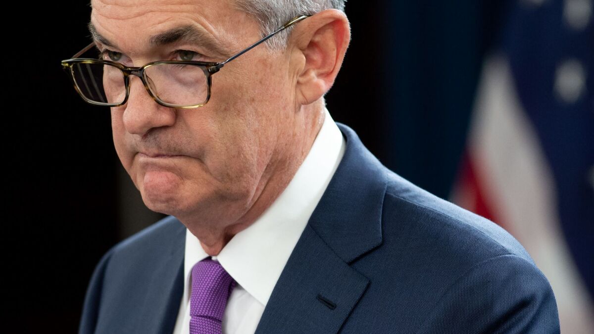 Federal Reserve Board Chairman Jerome Powell speaks during a news conference in Washington, D.C. The Fed will meet this week and is widely expected to raise rates again.