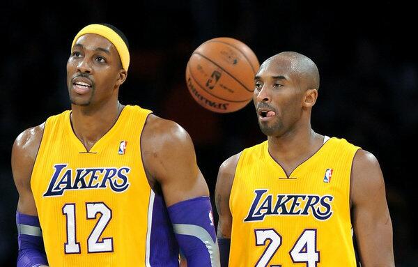 There have been periodic reports of a feud between Dwight Howard (12) and Kobe Bryant (24) since Howard joined the Lakers. The two allegedly nearly fought in the locker room over trash talking and Howard's clownish disposition.