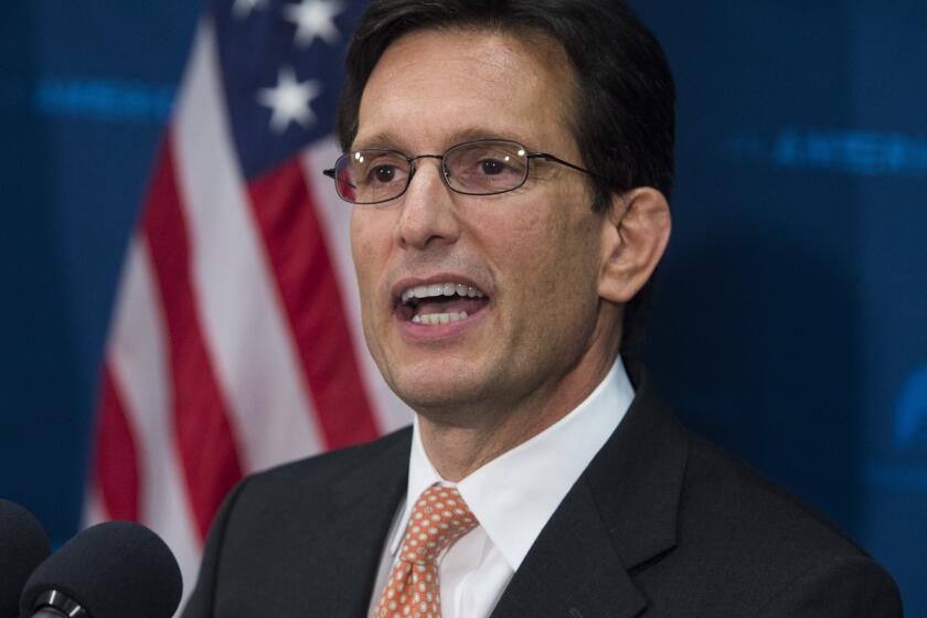 Finally something to smile about: Former House Majority Leader Eric Cantor (R-Va.) lands a nice job with a Wall Street firm.