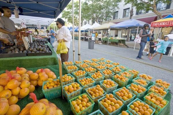 Nagami kumquats sold by Sahu Subtropicals in Fallbrook, at the Torrance downtown farmers market.