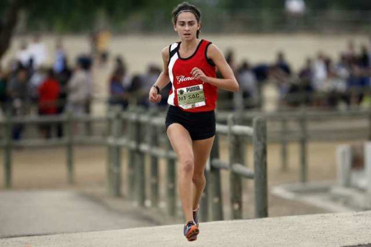 Glendale High's Leana Setian won her race Saturday at Mt. SAC.
