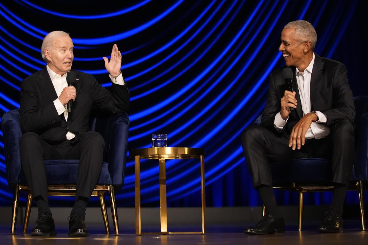 Joe Biden and Barack Obama