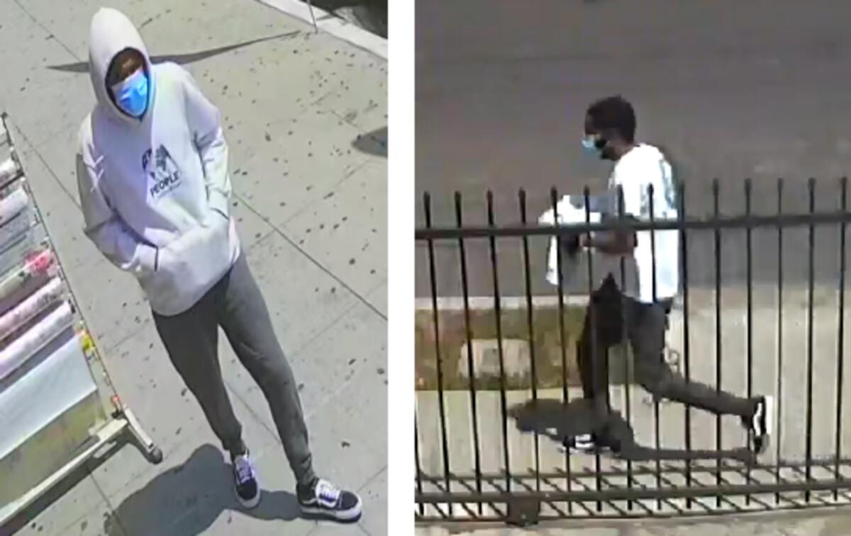 LAPD released these images of a suspect in the fatal stabbing of Dal Keun Lee, 70, in South L.A. in May.