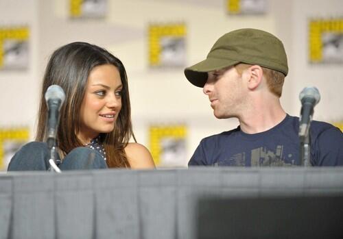 Mila Kunis and Seth Green