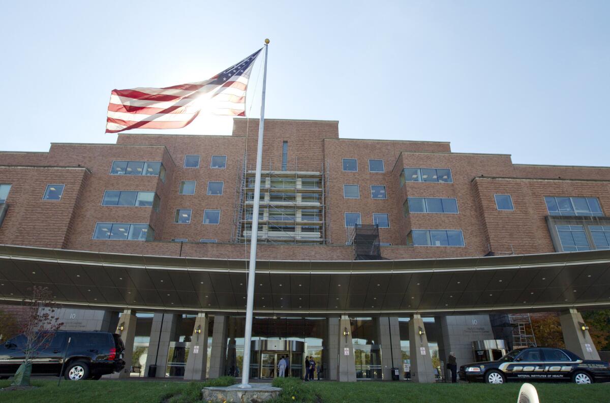An American healthcare worker being treated at the National Institutes of Health in Maryland after contracting Ebola in Sierra Leone is in critical condition.