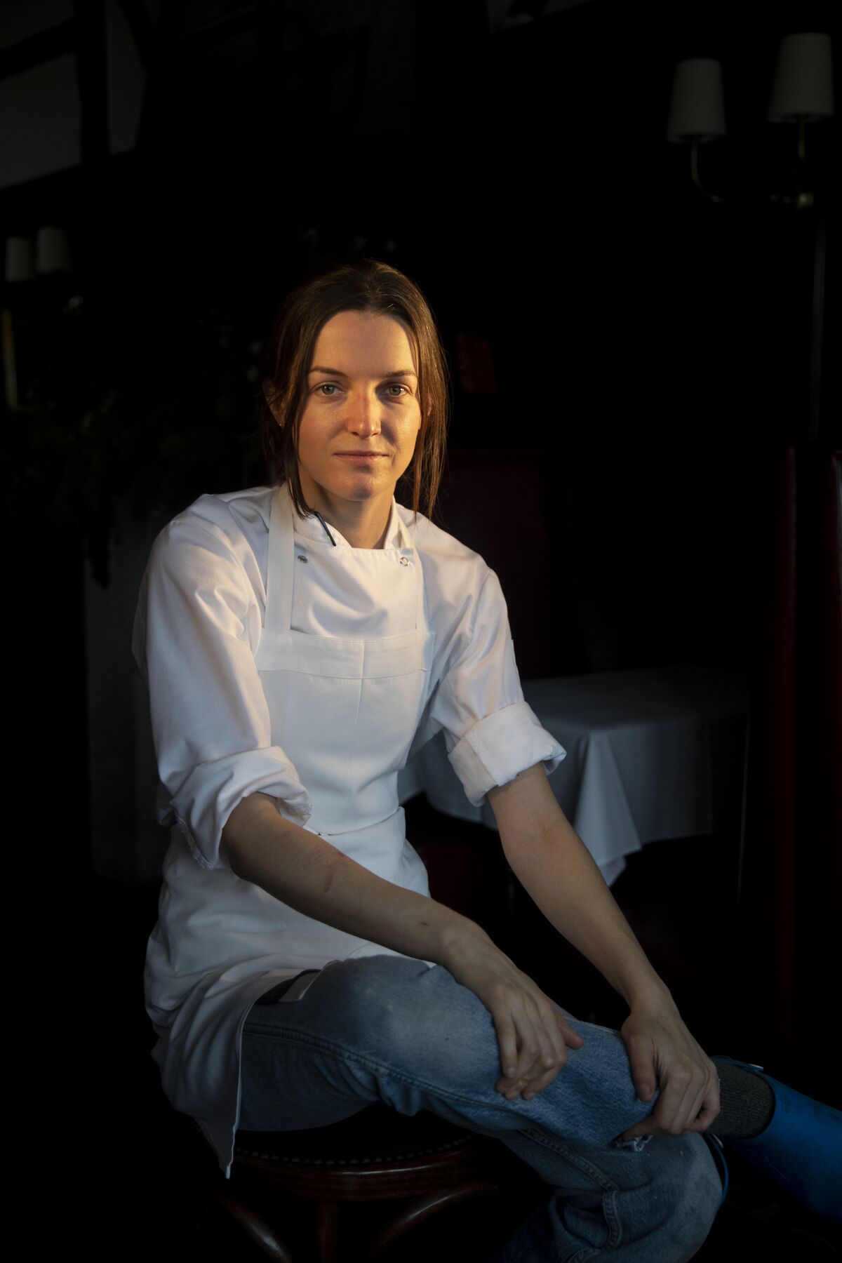 Liz Johnson, 23 Aralık 2021'de Los Angeles, California'daki Horses restoranının şeflerinden biridir.