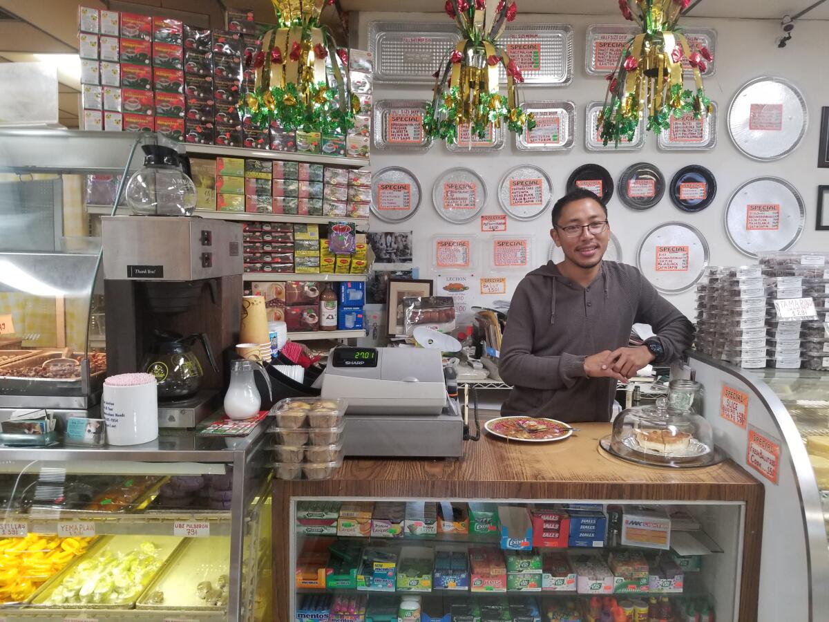 Mark DeGuzman is a friendly face behind the counter at United Bread & Pastry.