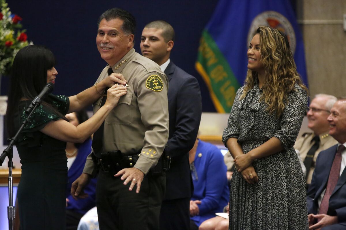 Robert Luna sworn in as L.A. County sheriff - Los Angeles Times