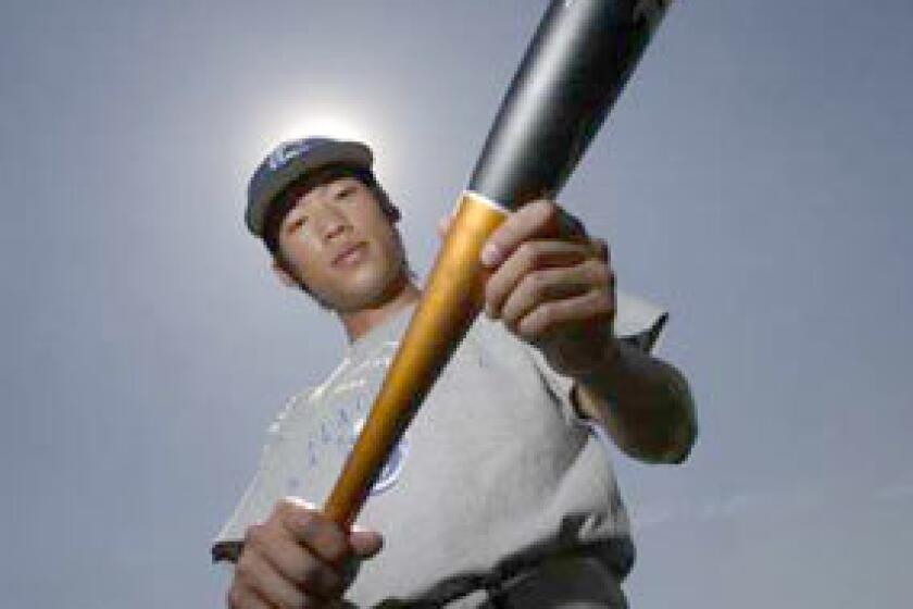 Gahr shortstop Joe Park wasn't allowed to play baseball until he was 12.