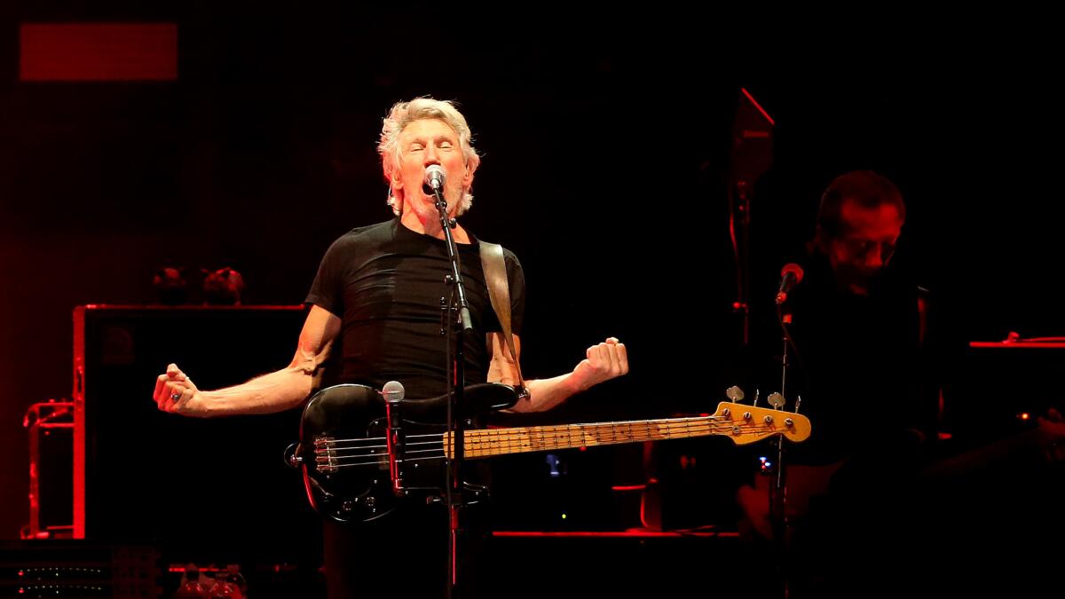 Roger Waters on Sunday at the second weekend of Desert Trip in Indio.