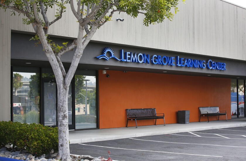 A Learn4Life charter school in Lemon Grove looks quiet on June 9, 2019. A judge ruled Friday that Learn4Life charter school sites in Lemon Grove, Lakeside and El Cajon have to close because they operate in Grossmont Union High School District, which did not authorize them.