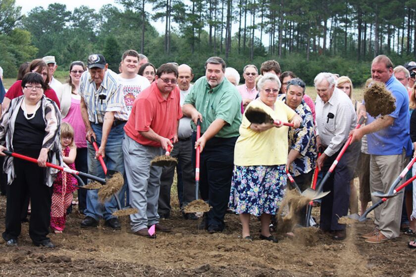 The Ma Chis' tribal council breaks ground on the new location of the Ma Chis Lower Creek Indian Tribe of Alabama's Tribal Complex and Tribal Church. The tribal complex is located at 2950 County Road 377 just past Danley's Crossroads in Elba.