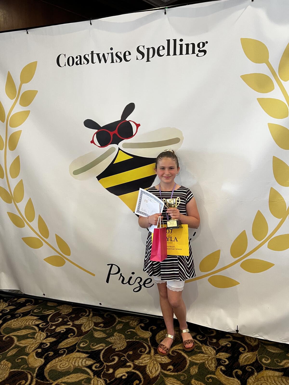 Fifth-grade winner Ayla Lakisic is from La Jolla Elementary School.