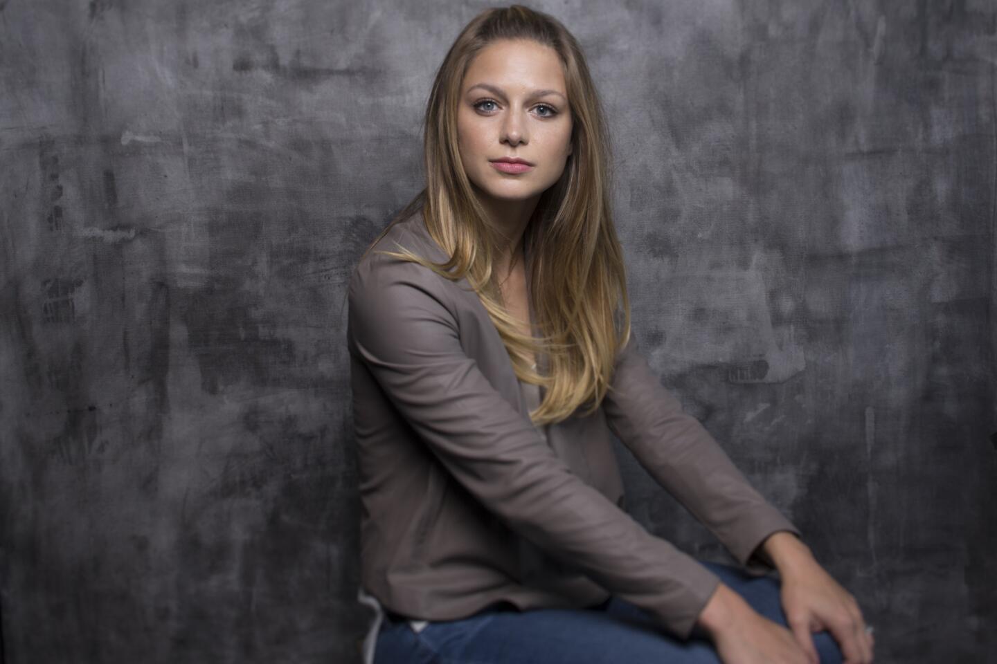 Melissa Benoist of CBS' upcoming "Supergirl."