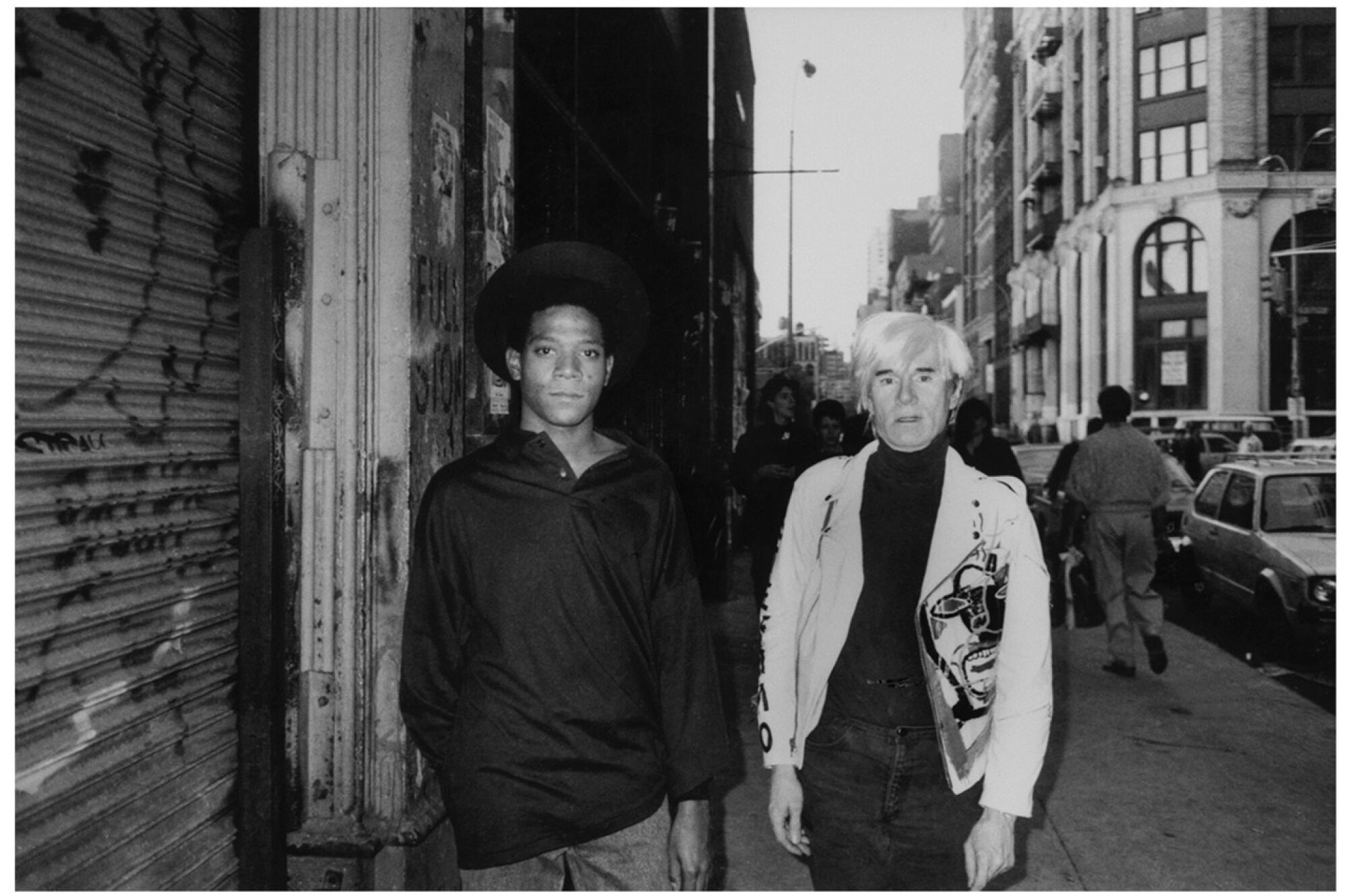 Jean-Michel Basquiat and Andy Warhol in New York City