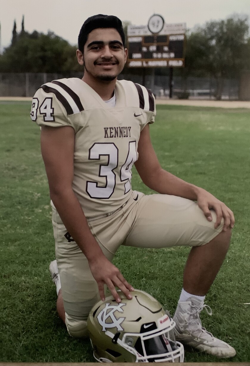 Linebacker-running back Gabriel Argott will be a key player for Granada Hills Kennedy.