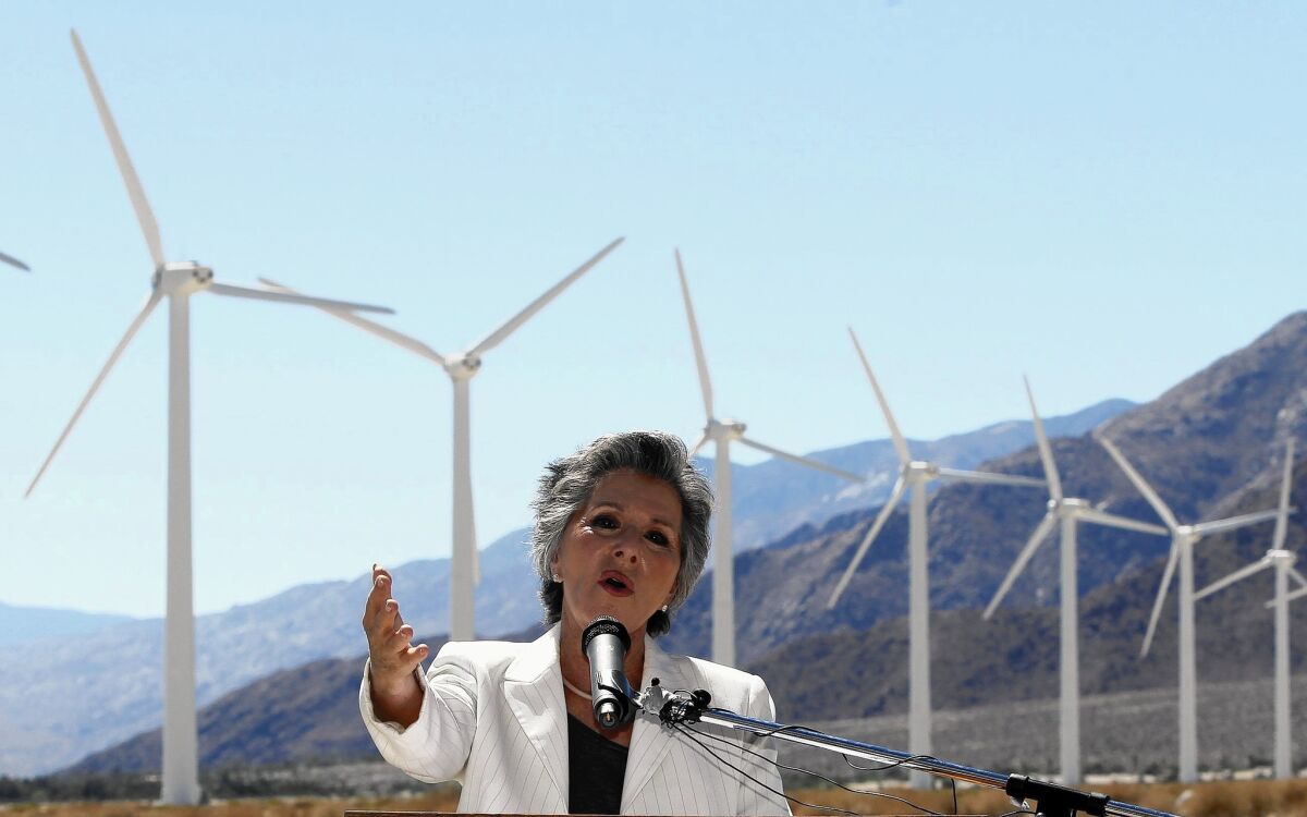 Sen. Barbara Boxer (D-Calif.) has asked President Obama to stop the Environmental Protection Agency from rolling back a renewable fuel standard, saying to do so would destabilize state efforts to combat climate change and create "loopholes for oil companies."