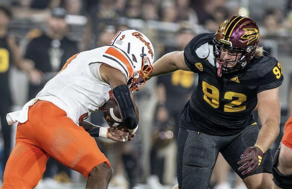 Defensive tackle Samuel Benjamin is transferring to San Diego State after playing last season at Arizona State.