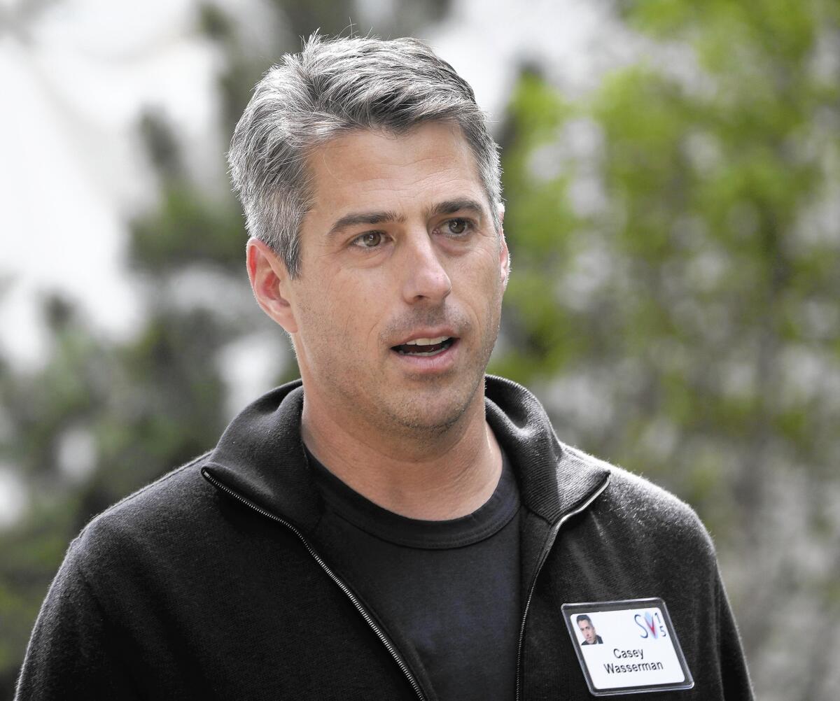 Entertainment executive Casey Wasserman during a break at the Allen and Company 33rd Annual Media and Technology Conference, in Sun Valley, Idaho in July.