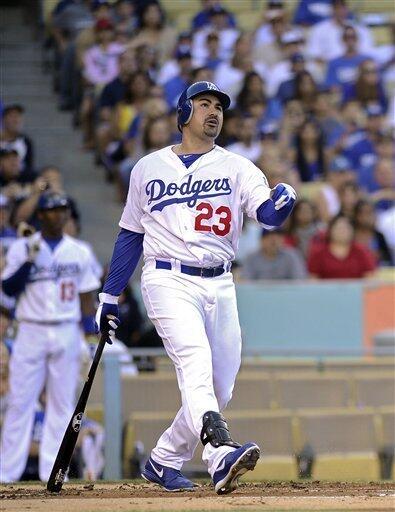 Adrian Gonzalez launches three homers as Los Angeles Dodgers rout