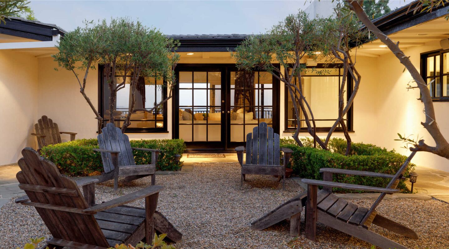 The patio.