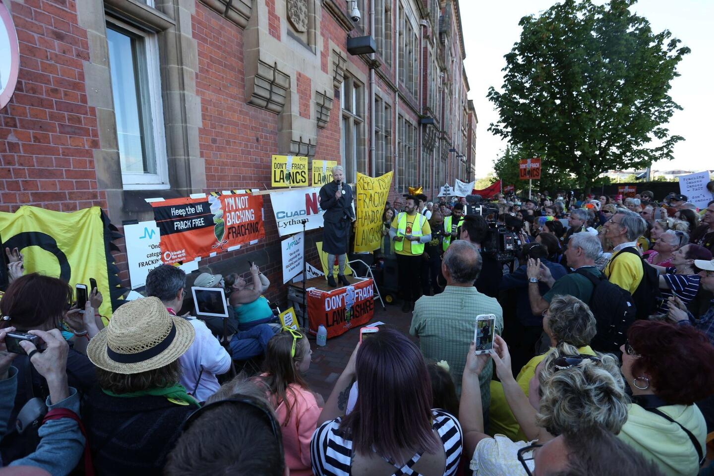 Fracking protest in England