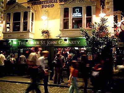 The Oliver St. John Gogarty pub in Dublin is named for a modern poet-patriot-politician, just the patron for this venue of traditional, once-subversive Irish music.