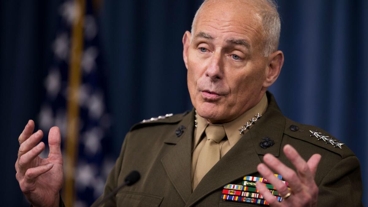 Gen. John Kelly at the Pentagon last January, the month he retired from the Marine Corps.