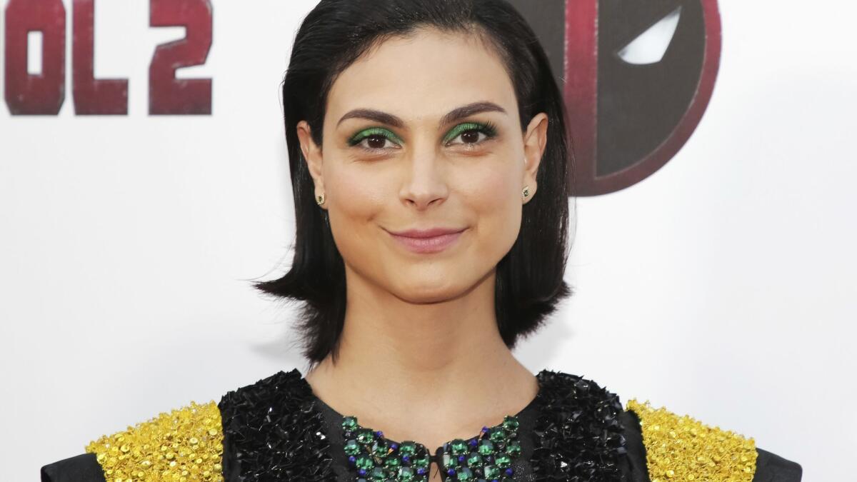 Actress Morena Baccarin, who plays Vanessa, attends a special screening of "Deadpool 2."