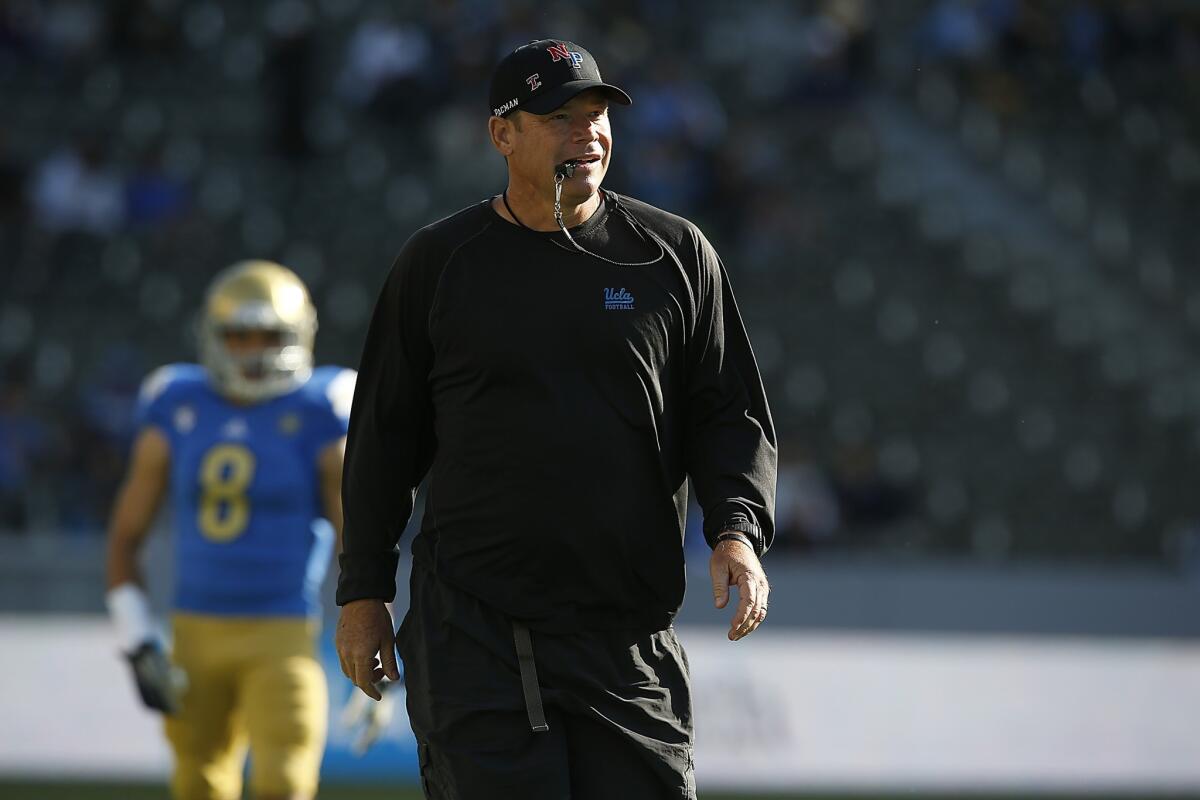 UCLA Coach Jim Mora said he doesn't expect the team will have to redshirt any defensive linemen this season.