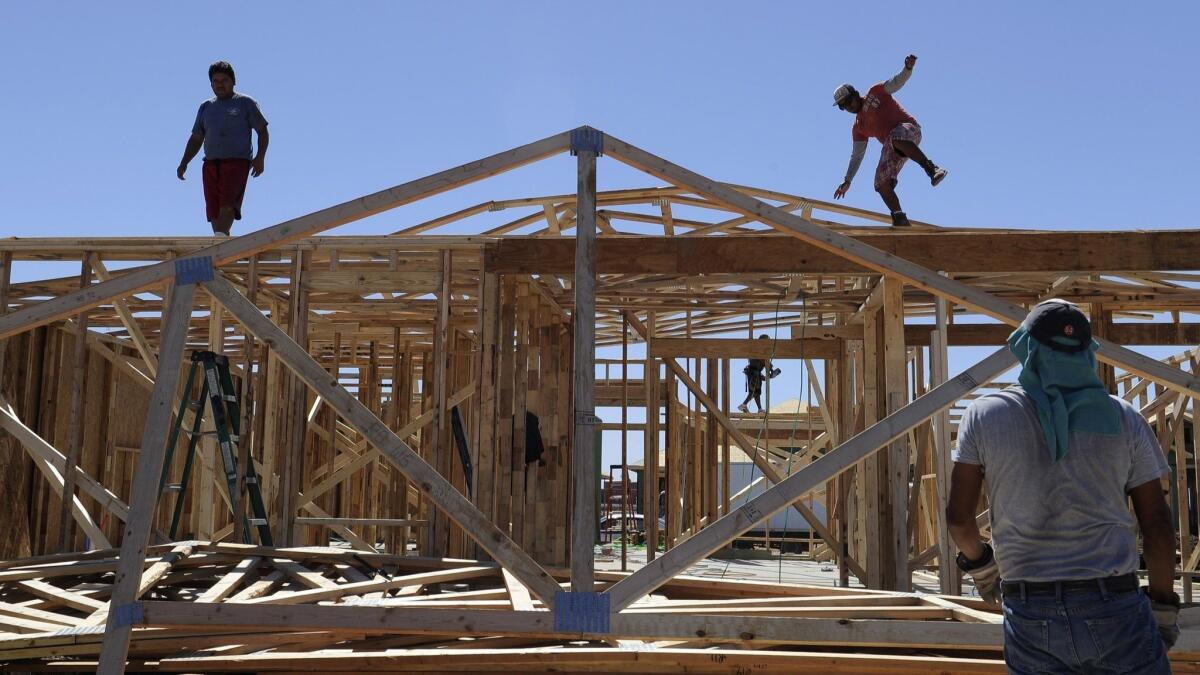 New houses in Odessa, Texas. The supply of homes at nearby Midland is the lowest on record.