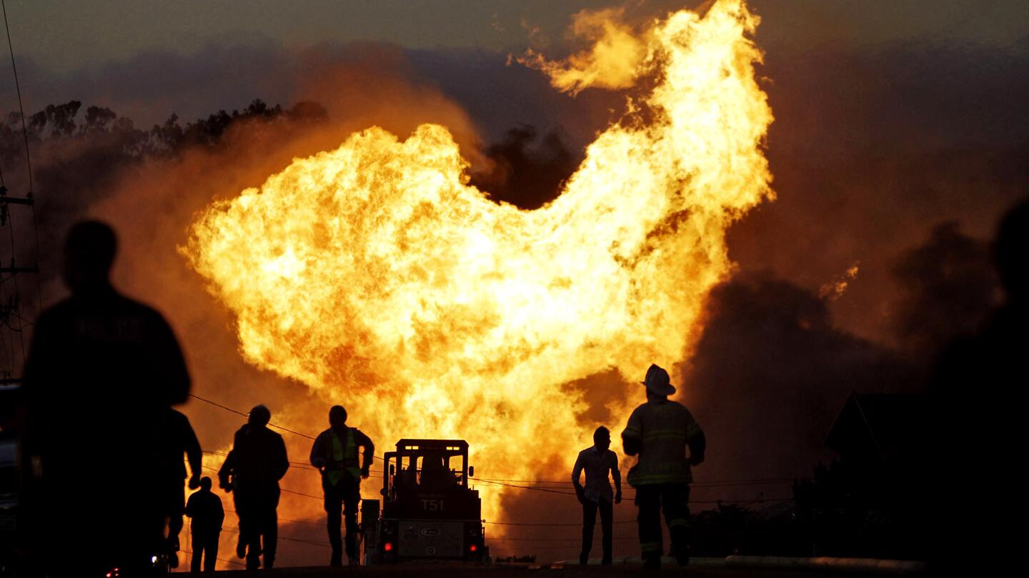 The 2010 natural gas explosion in San Bruno, Calif., led to a massive fire roaring through the mostly residential neighborhood.