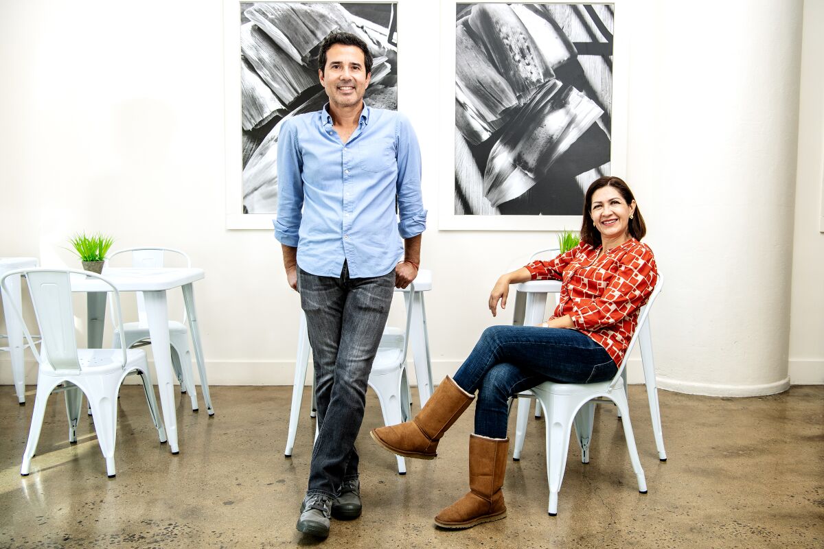 Co-owners of Artesano Tamaleria Jorge Gonzalez and Nelida Ayala.