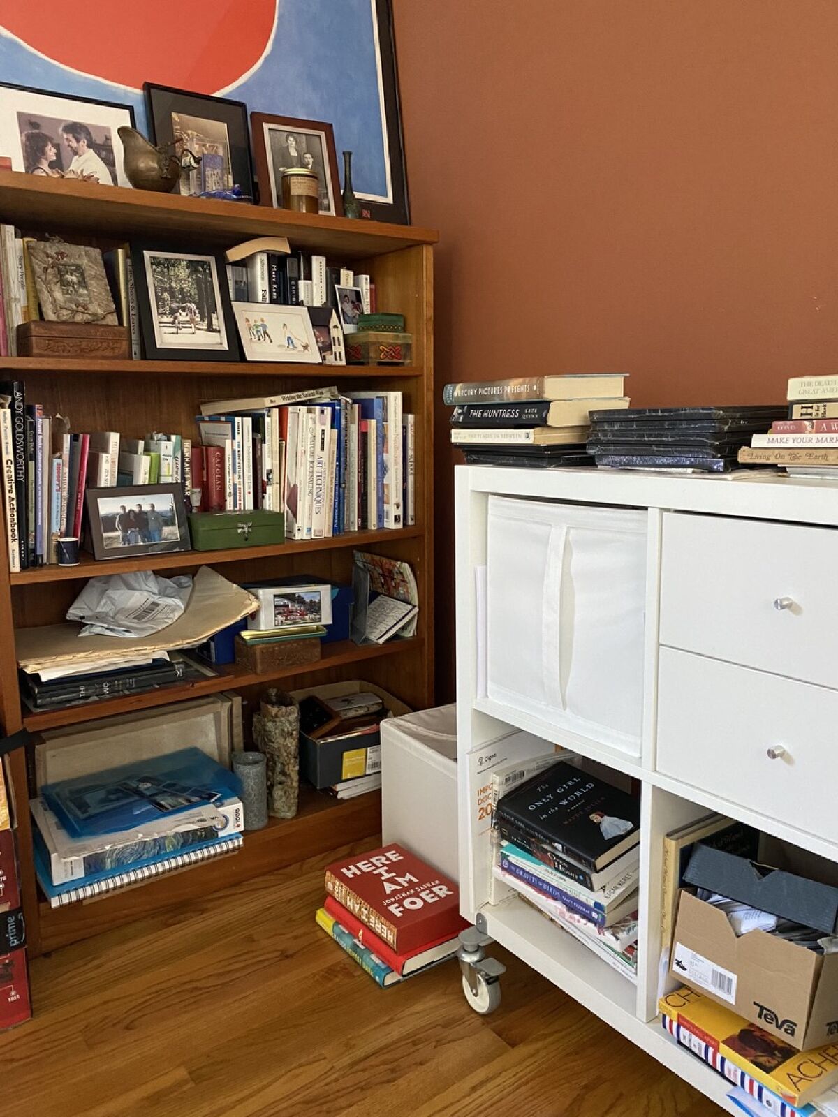 Mimi Sells' literature-laden office contains many of the books she's saved from uncertain fates.