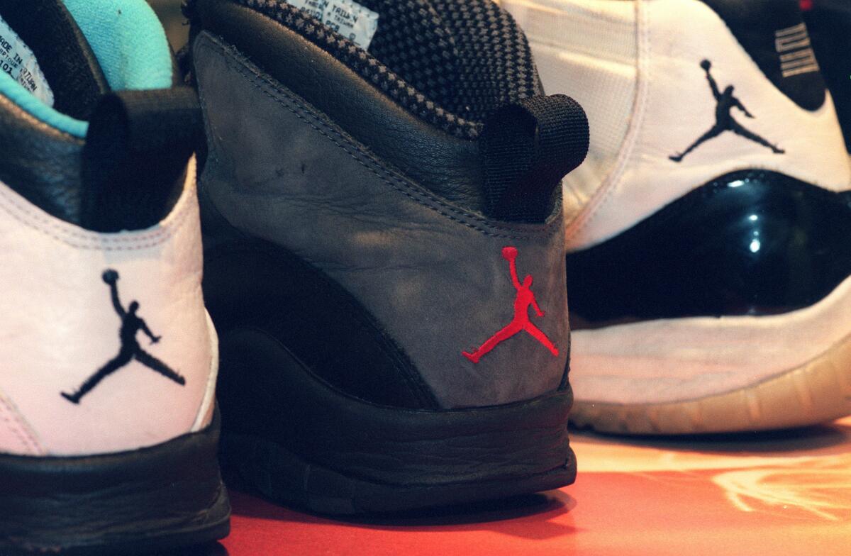 Nike Air Jordan and Air Max shoes in 1996.