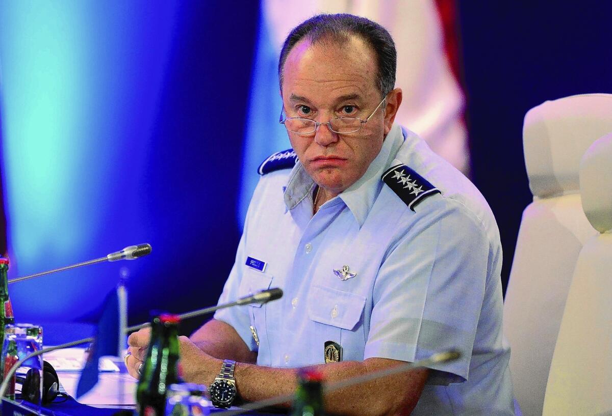 Gen. Philip Breedlove, pictured in 2013, warned that the Russian military force gathered near the Ukrainian border was "very, very sizable and very, very ready."