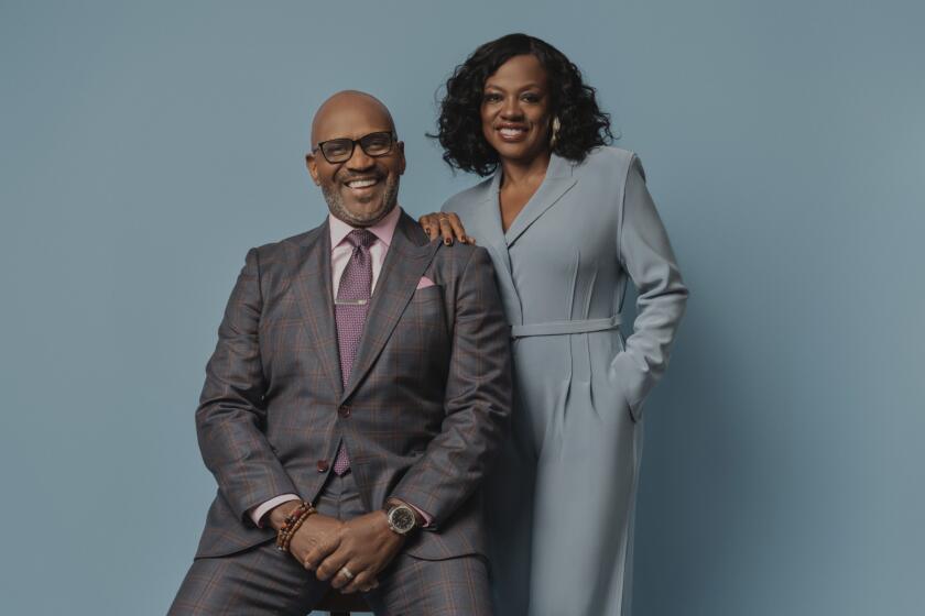 LOS ANGELES, CA - December 9, 2022: Viola Davis and husband Julius Tennon shot for The Envelope Cover. CREDIT: (Oye Diran / For The Times)