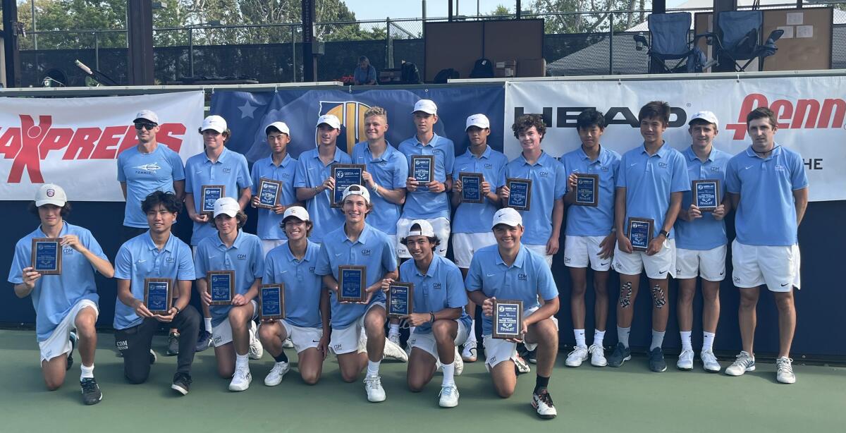The Corona del Mar High boys' tennis team finished second in the CIF/USTA Southern California Regional tournament.