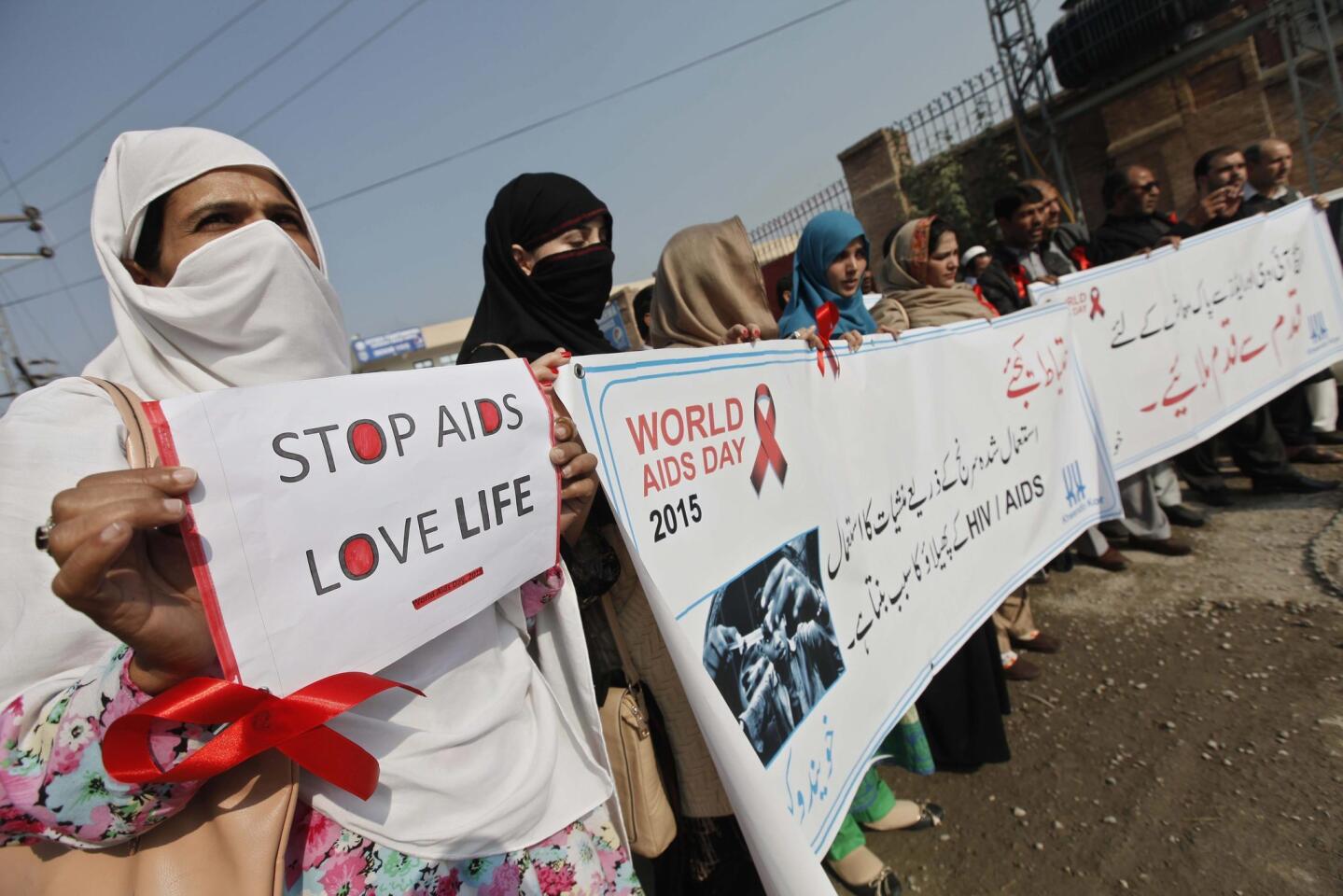 World AIDS day in Peshawar