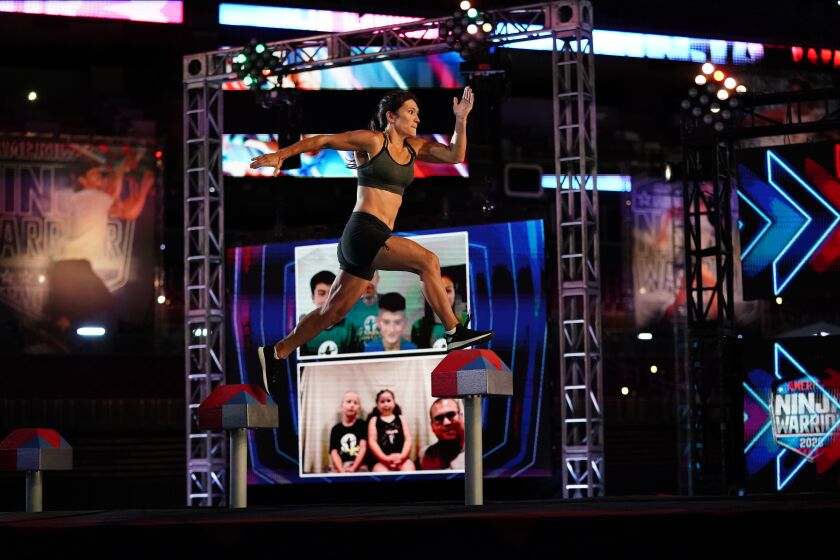 Sandy Zimmerman competed in the new season of "American Ninja Warrior," filmed amid the COVID-19 pandemic.