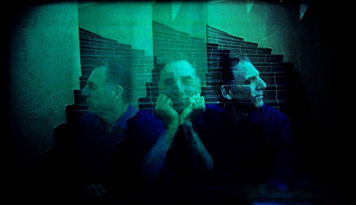 Actor Michael Richards in a triple exposure made with a Holga camera at his home in Pacific Palisades.