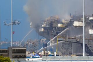 Inferno on San Diego Navy ship rages into second day
