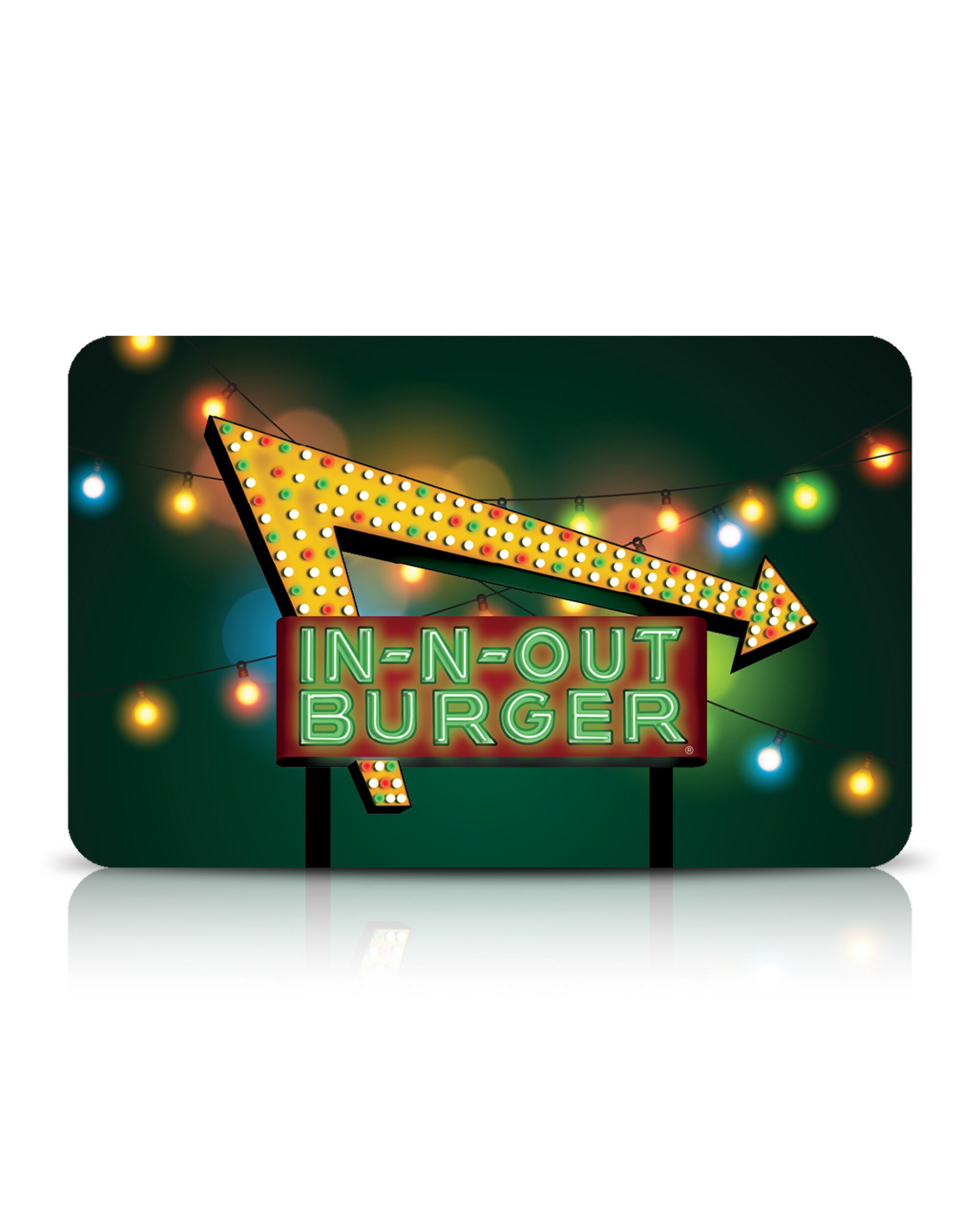 An In-N-Out Burger gift card