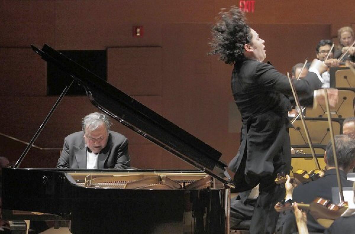 Yefim Bronfman is piano soloist and Gustavo Dudamel conducts the L.A. Phil at Walt Disney Concert Hall.