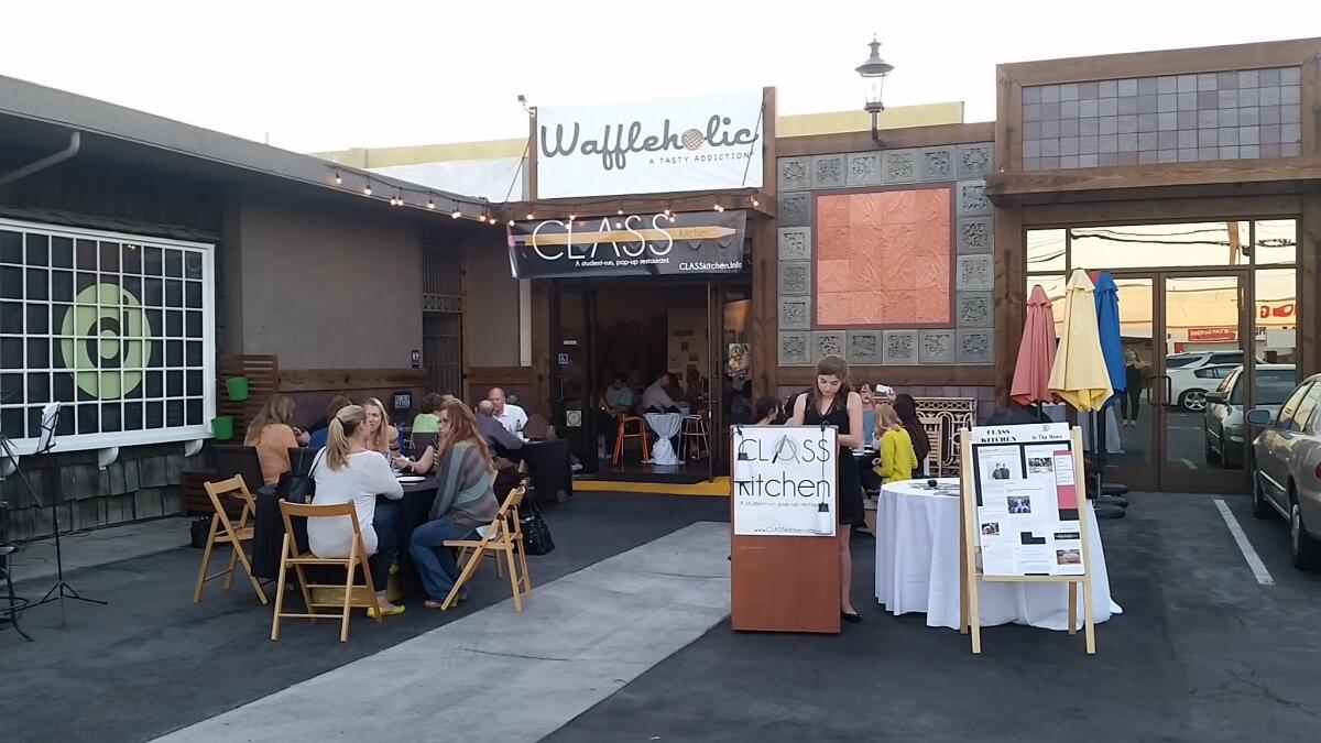 The Class Kitchen pop-up restaurant in Costa Mesa.